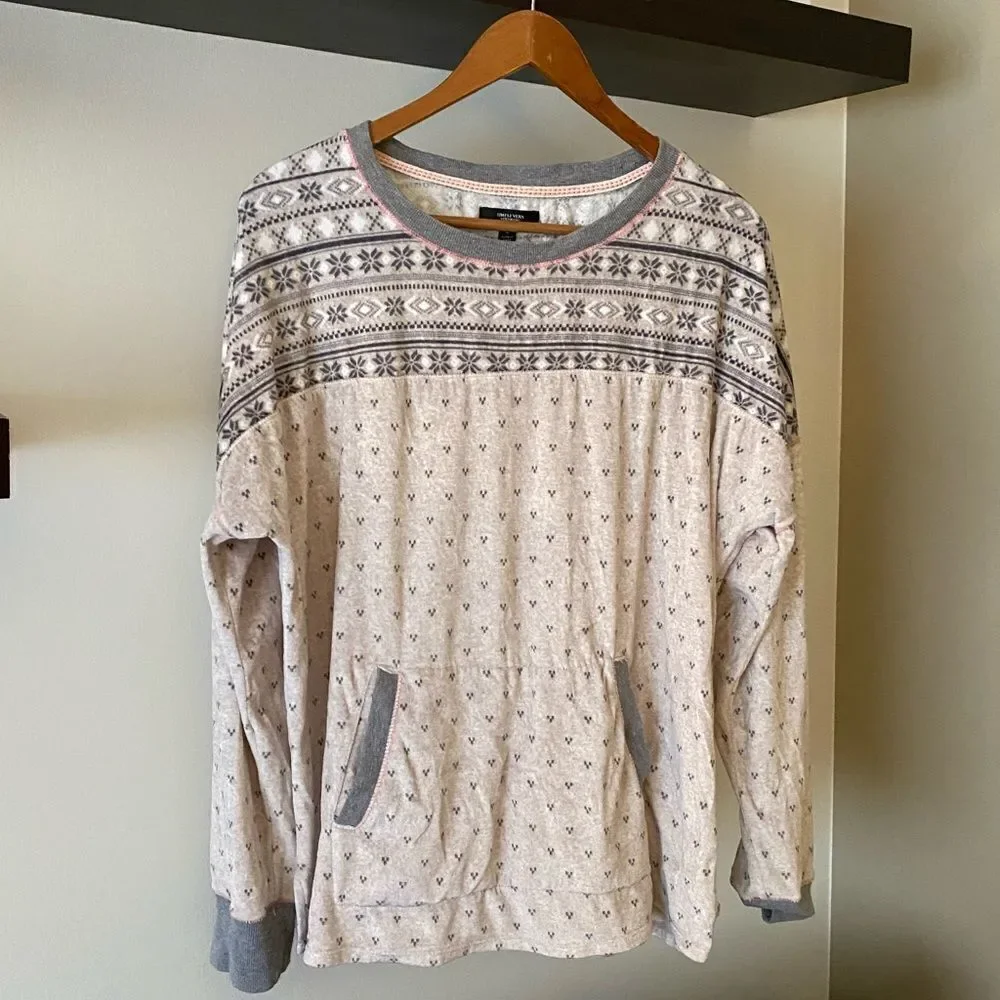 Simply Vera Vera Wang Soft Cozy Sleep Shirt Size Large
